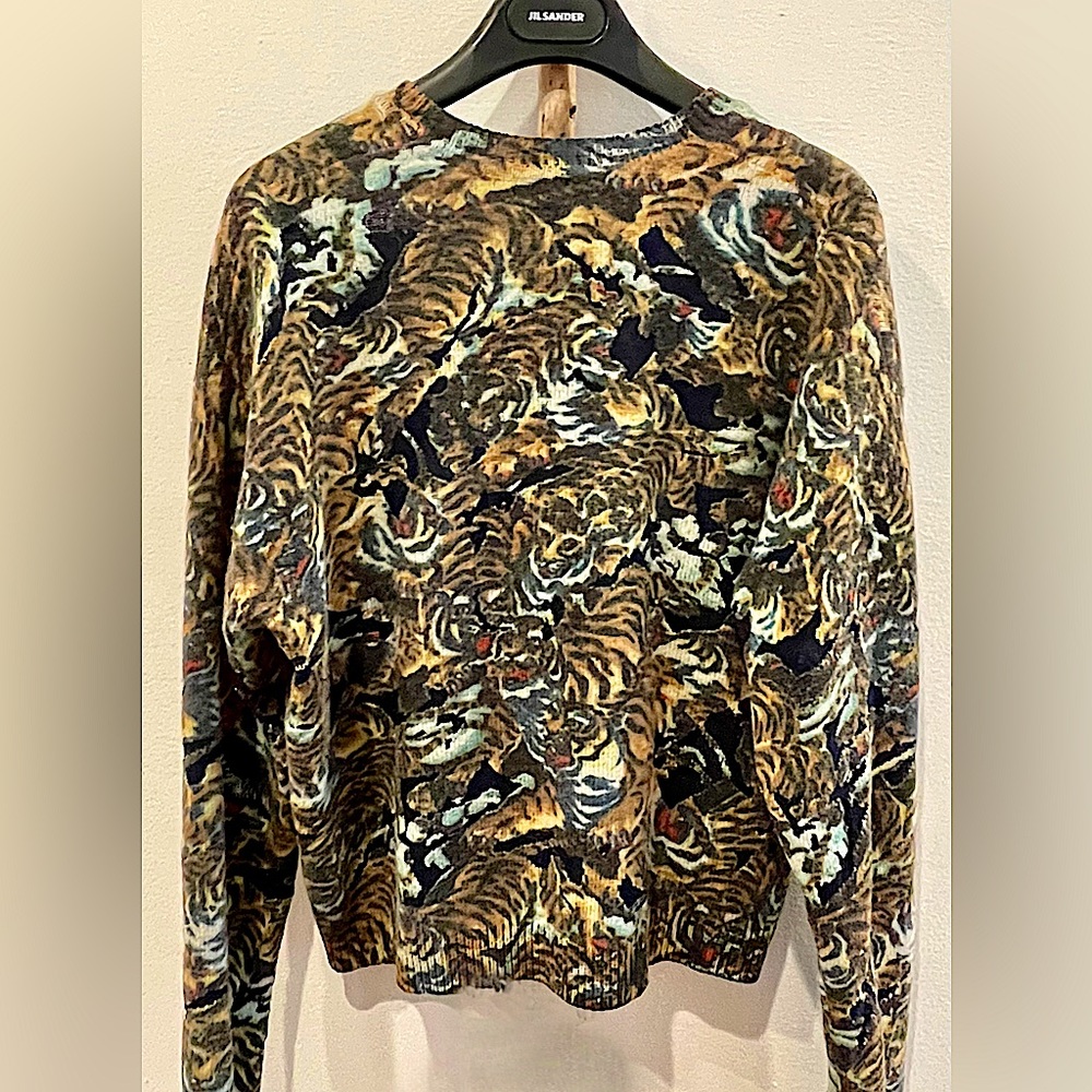 Kenzo Cropped Sweater - Tiger Print